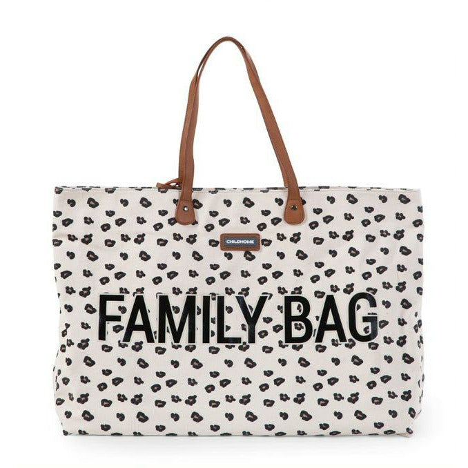 Childhome Family Bag Age Parents Canvas Leopard