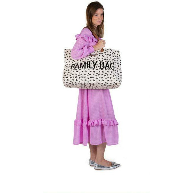 Childhome Family Bag Age Parents Canvas Leopard