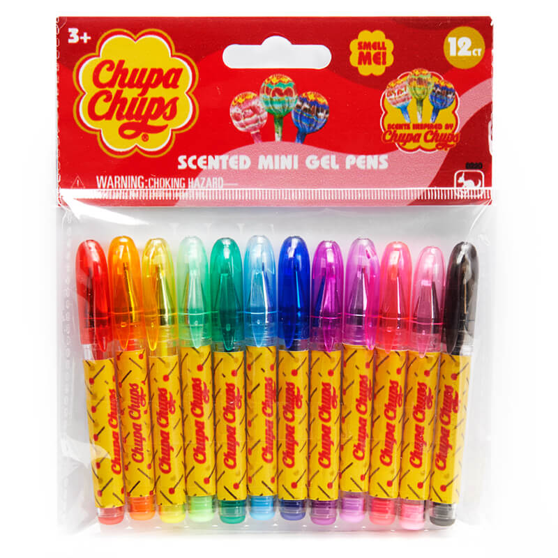 Chupa Chups Scented Mini Gel Pens (Pack of 12) Multicolor Age-3 Years & Above
