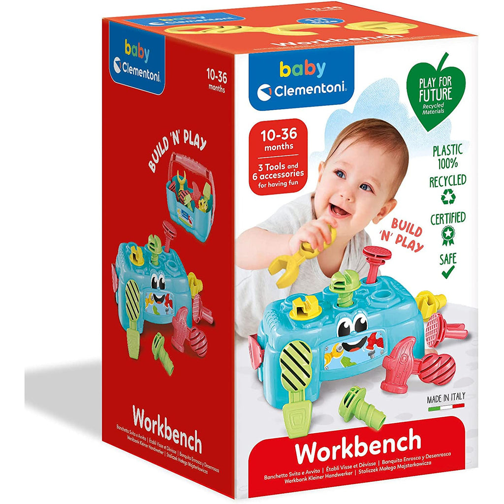 Clementoni - Baby Clementoni Work Bench Learning and Activity Toys Age- 10 Months to 36 Months