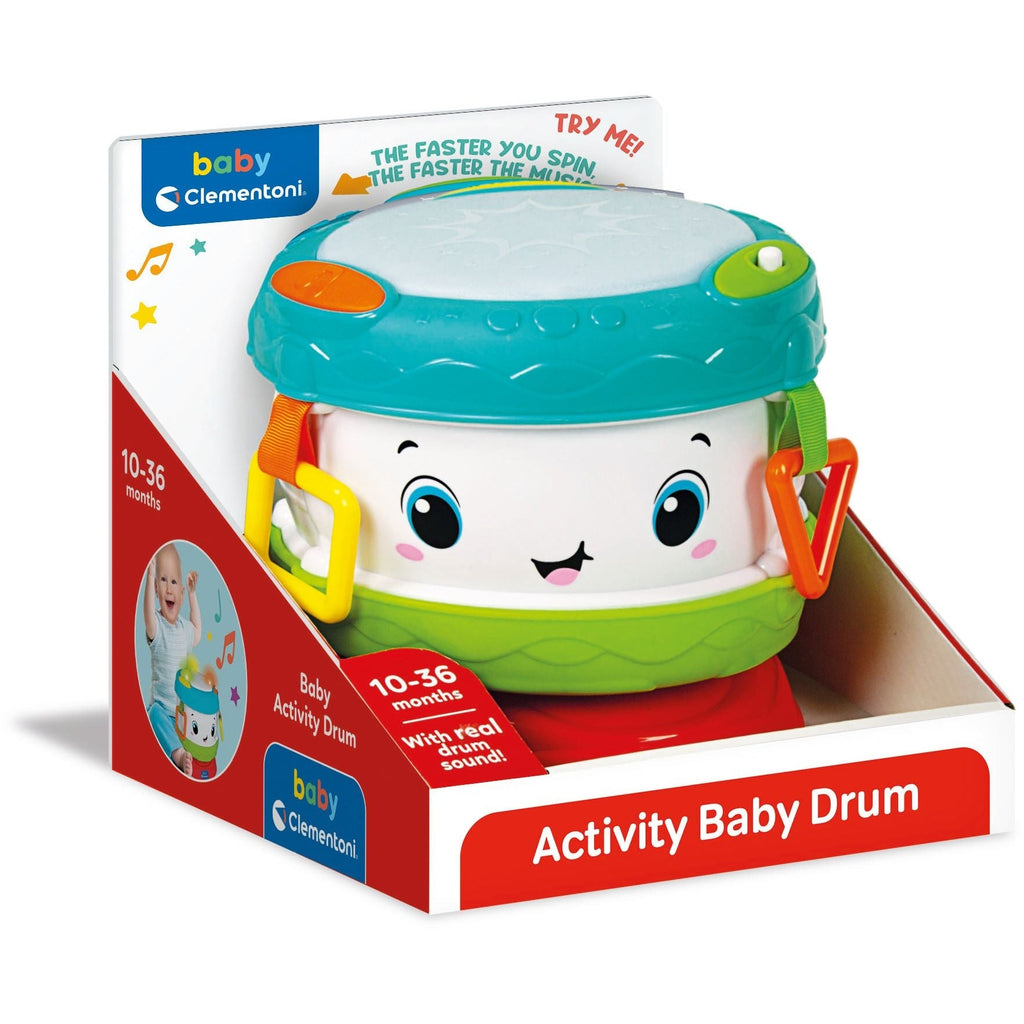 Clementoni Baby Activity Drum Multicolor Age- 10 Months & Above