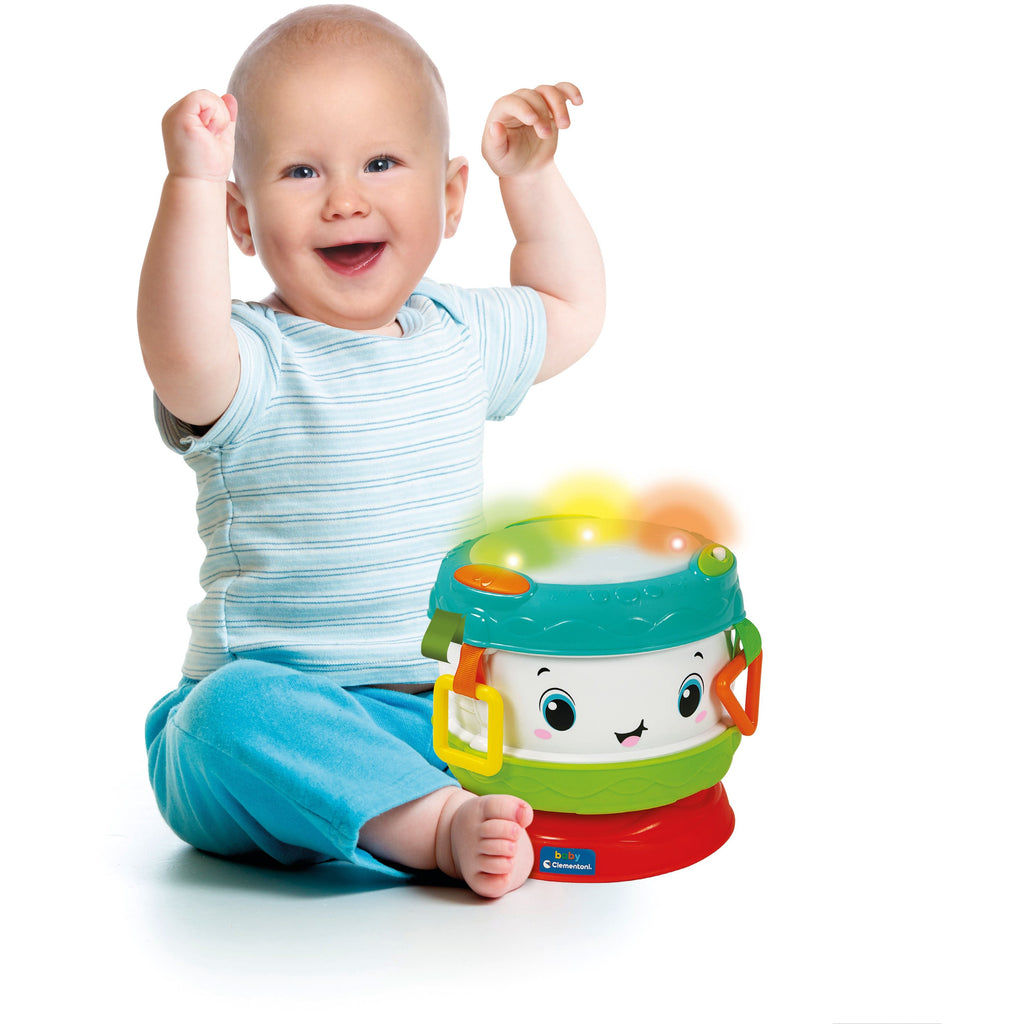 Clementoni Baby Activity Drum Multicolor Age- 10 Months & Above