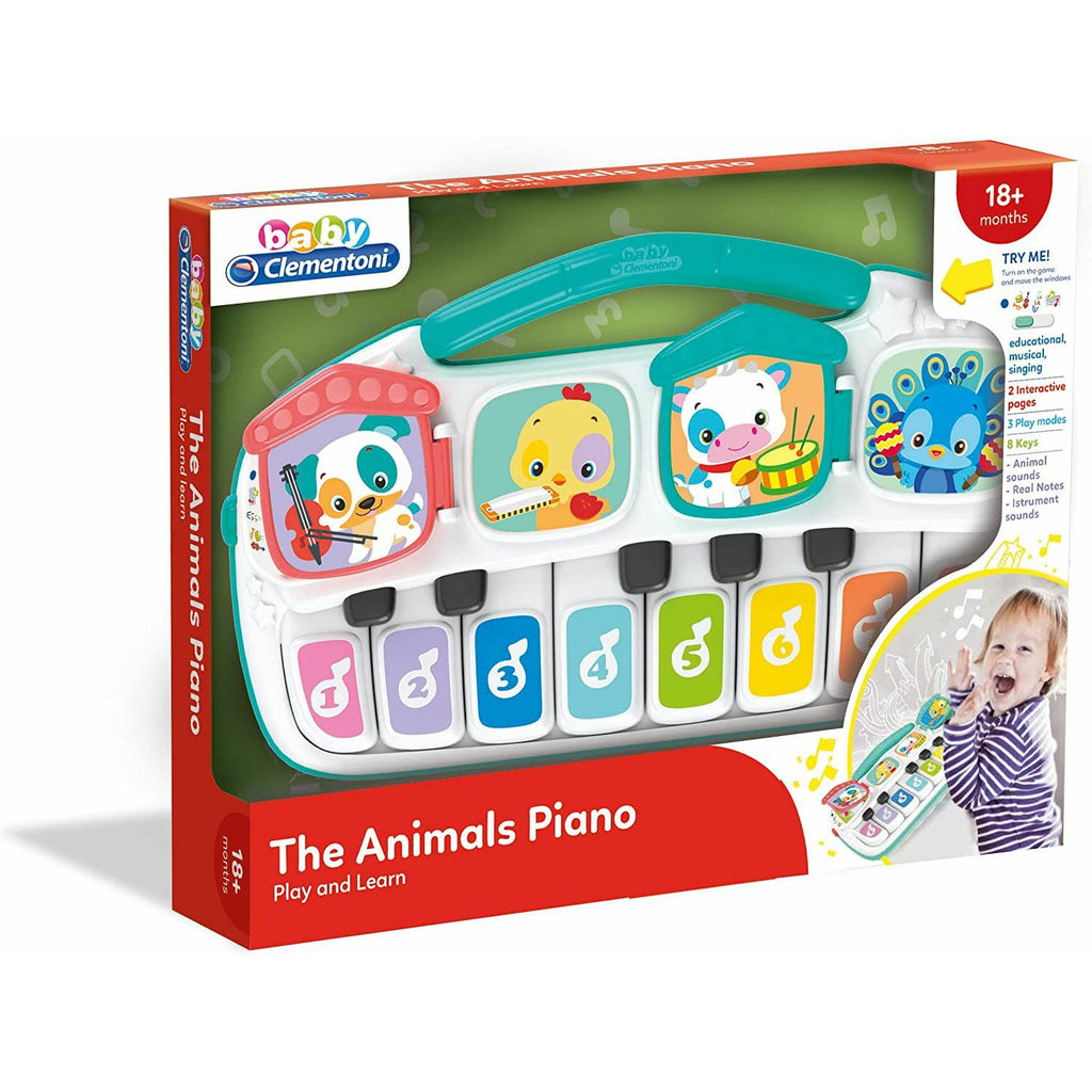 Clementoni Baby Animal Piano Age-18 Months & Above