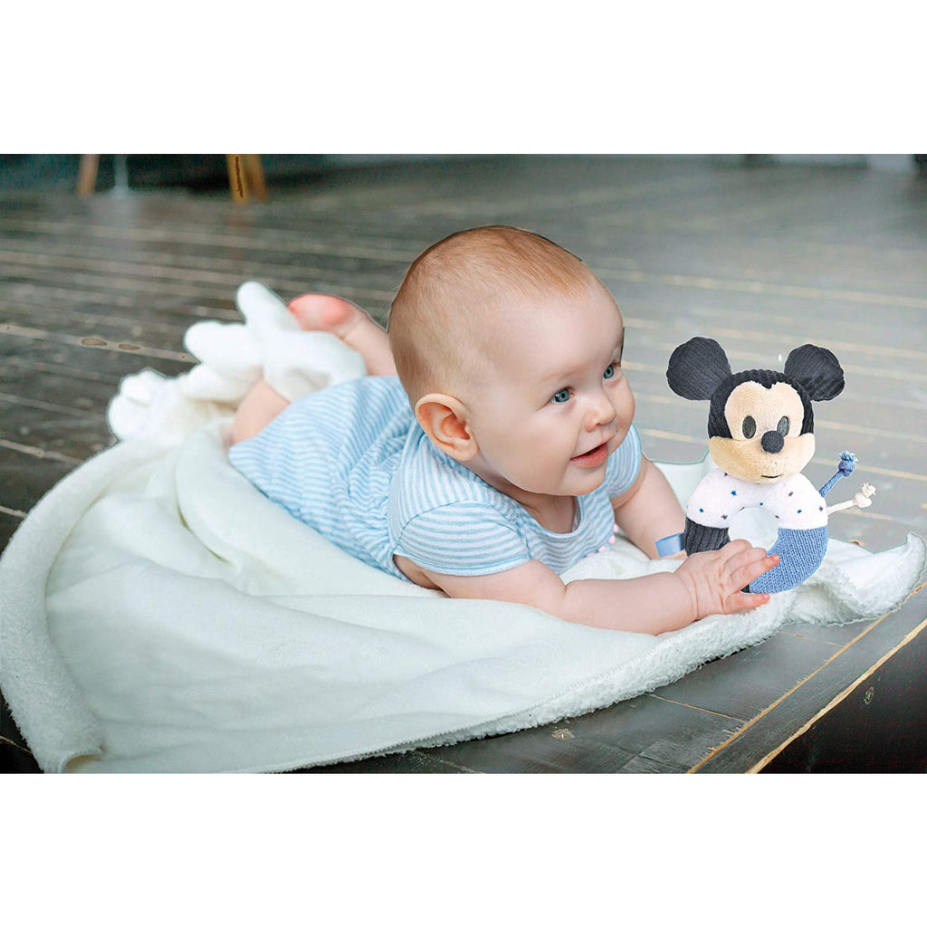 Clementoni Baby Mickey Soft Ring Rattle Toy Age- Newborn & Above
