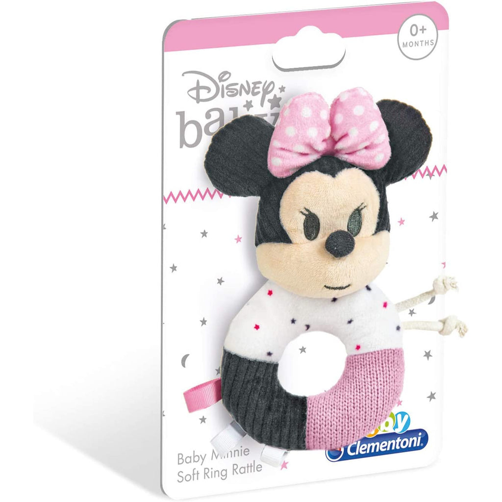 Clementoni Baby Minnie Soft Ring Rattle Toy Age- Newborn & Above