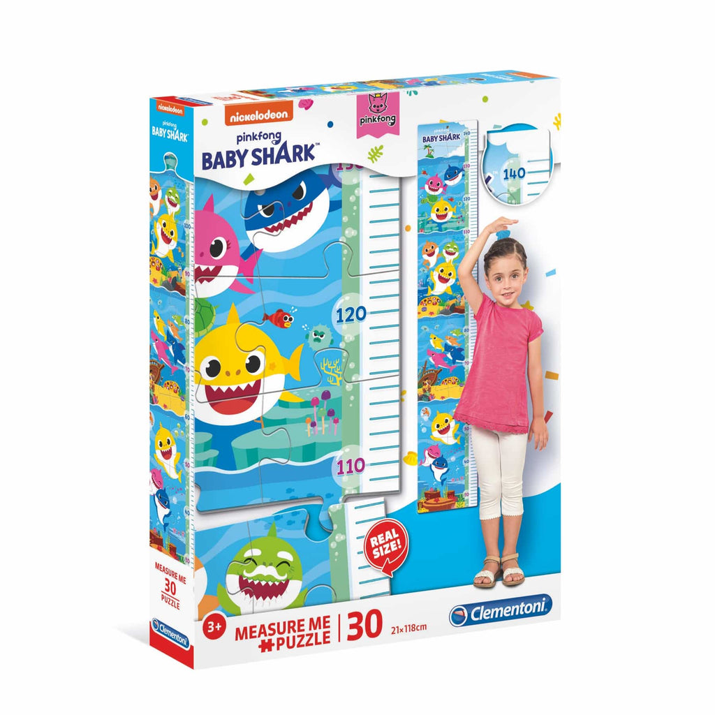 Clementoni Baby Shark Measure Me Puzzle 30 Pieces 3Y+