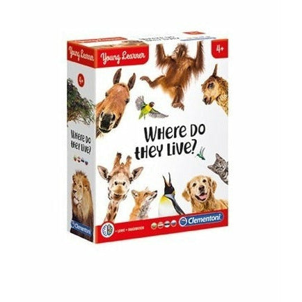 Clementoni Young Learner Where Do They Live 65 Pieces 4Y+