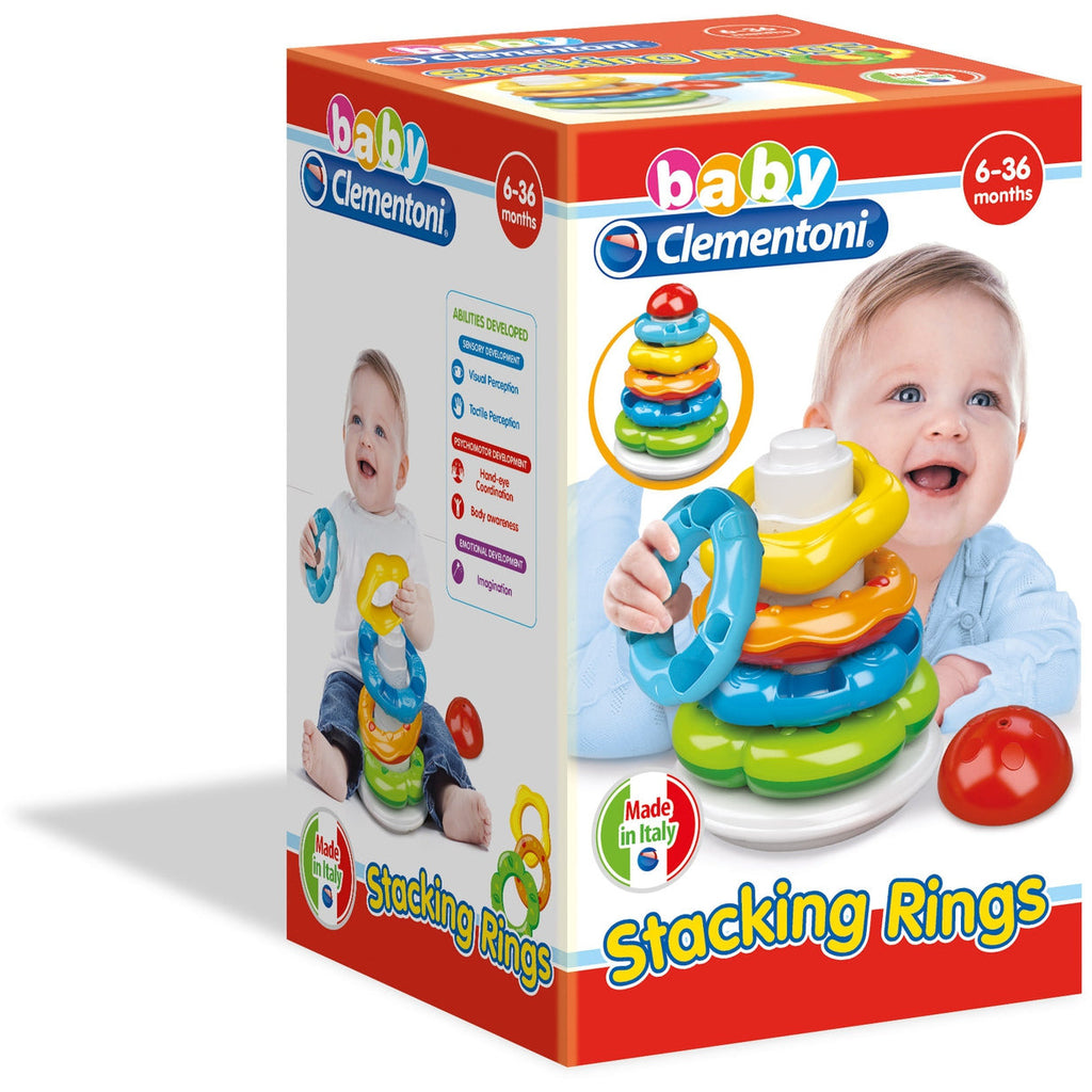 Clementoni Colored Stacking Rings Age- 6 Months to 36 Months