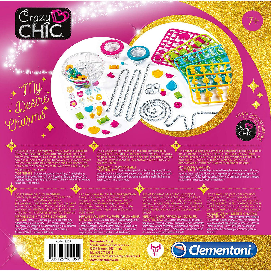 Clementoni Crazy Chic - My Desire Charms Toy Kit 7Y+