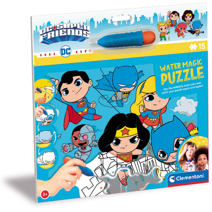 Clementoni DC Comics Water Magic Puzzle 15 Pieces Age- 3 Years & Above