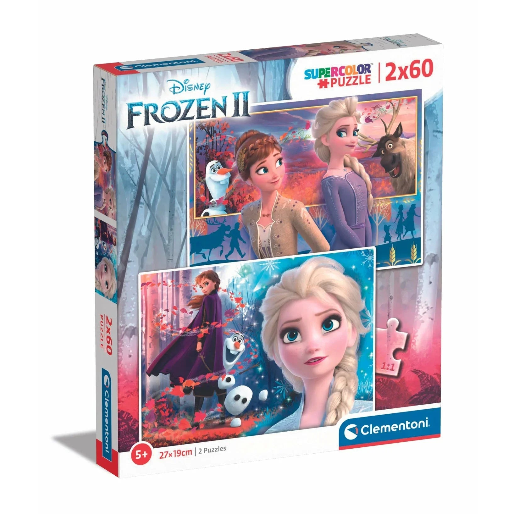 Clementoni Disney Frozen 2 Puzzle 2X60 Pieces 5Y+ - Peekaboo