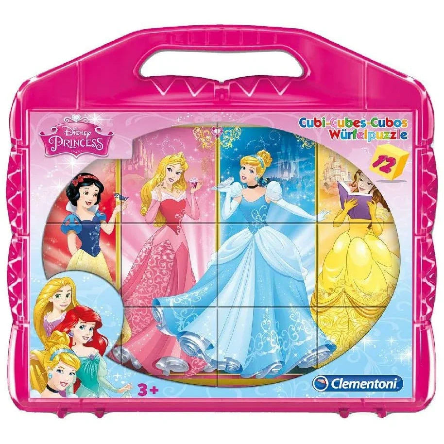 Clementoni Disney Princess 12 Cube Puzzle 3Y+ - Peekaboo