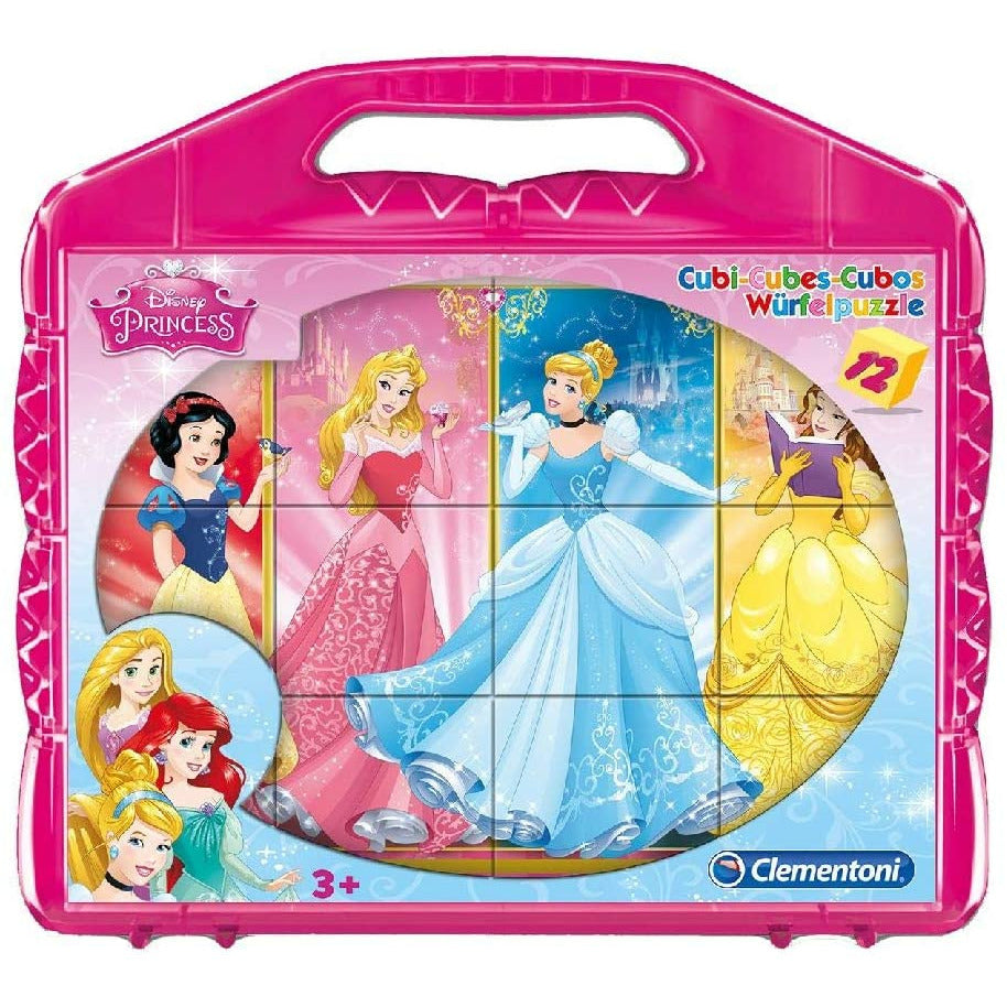 Clementoni Disney Princess 12 Cube Puzzle 3Y+