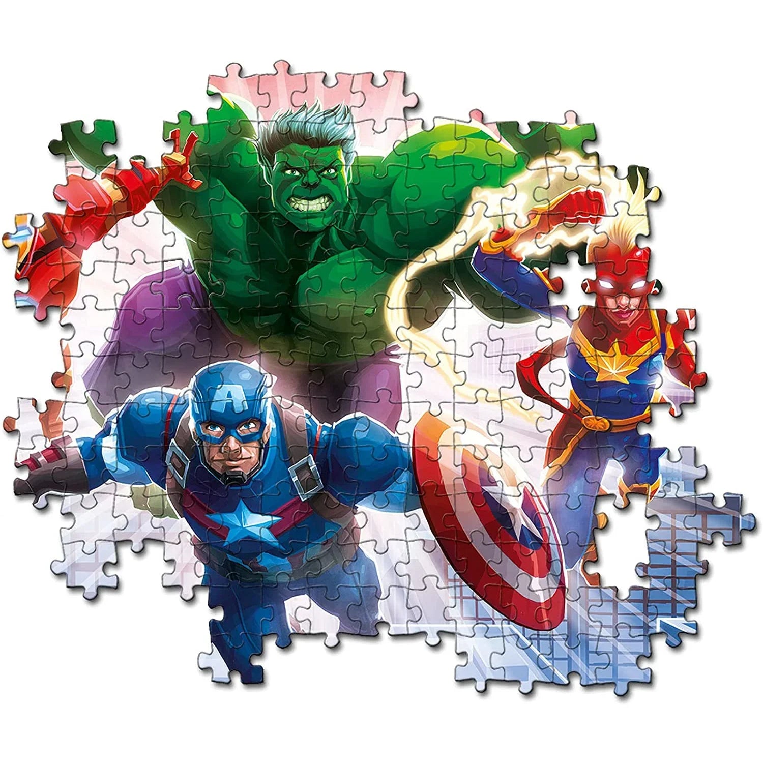 Clementoni Glowing Lights Marvel Avengers Puzzle 104 Pieces Age- 6 ...