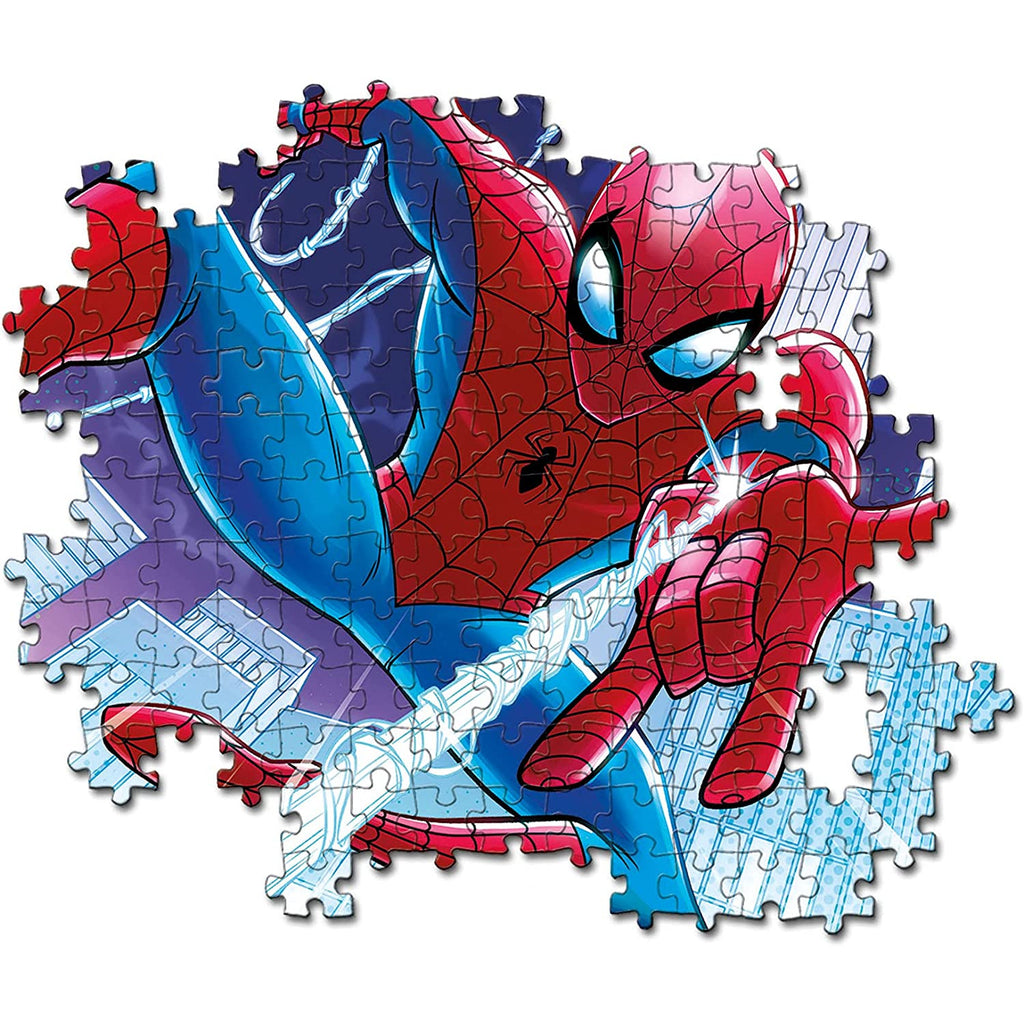 Clementoni Glowing Lights Marvel Spiderman Puzzle 104 Pieces Age- 6 Years & Above