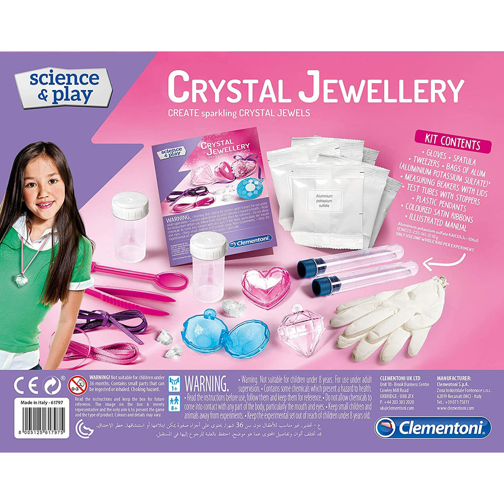 Clementoni Science & Play Crystals Jewellery 8Y+ Girl
