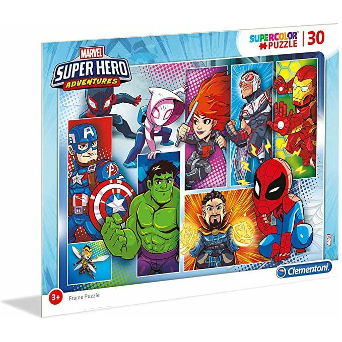 Clementoni Marvel Super Hero Supercolor frame Puzzle 30 Pieces 3Y+