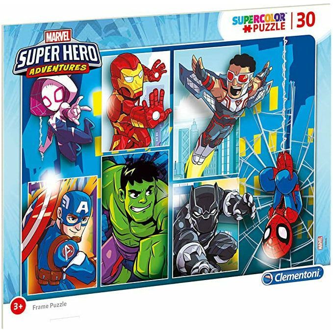 Clementoni Marvel Super Hero Supercolor frame Puzzle 30 Pieces 3Y+