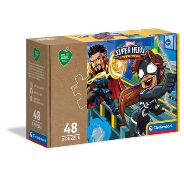 Clementoni Marvel Superheroes 2020 Puzzle 3 X 48 Pieces