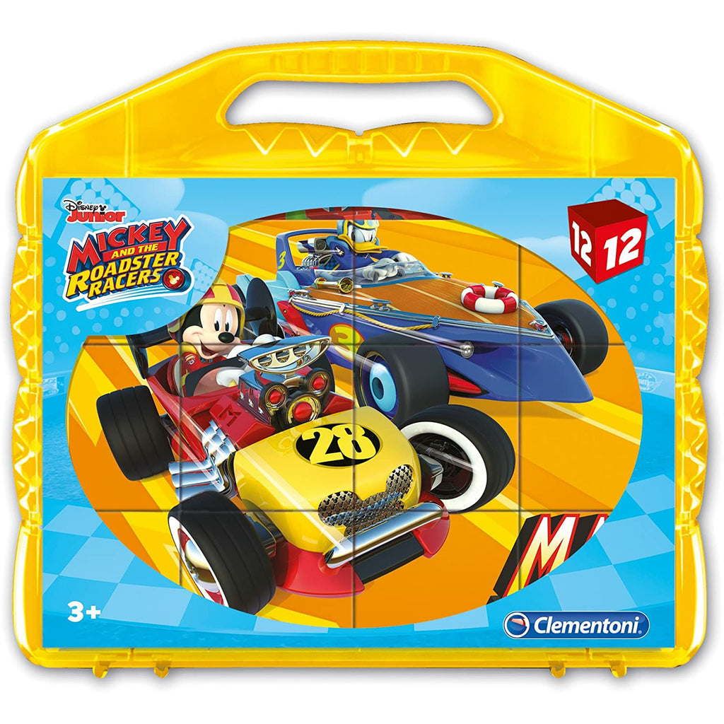 Clementoni Mickey And The Roadster 12 Cubes Puzzles 3Y+