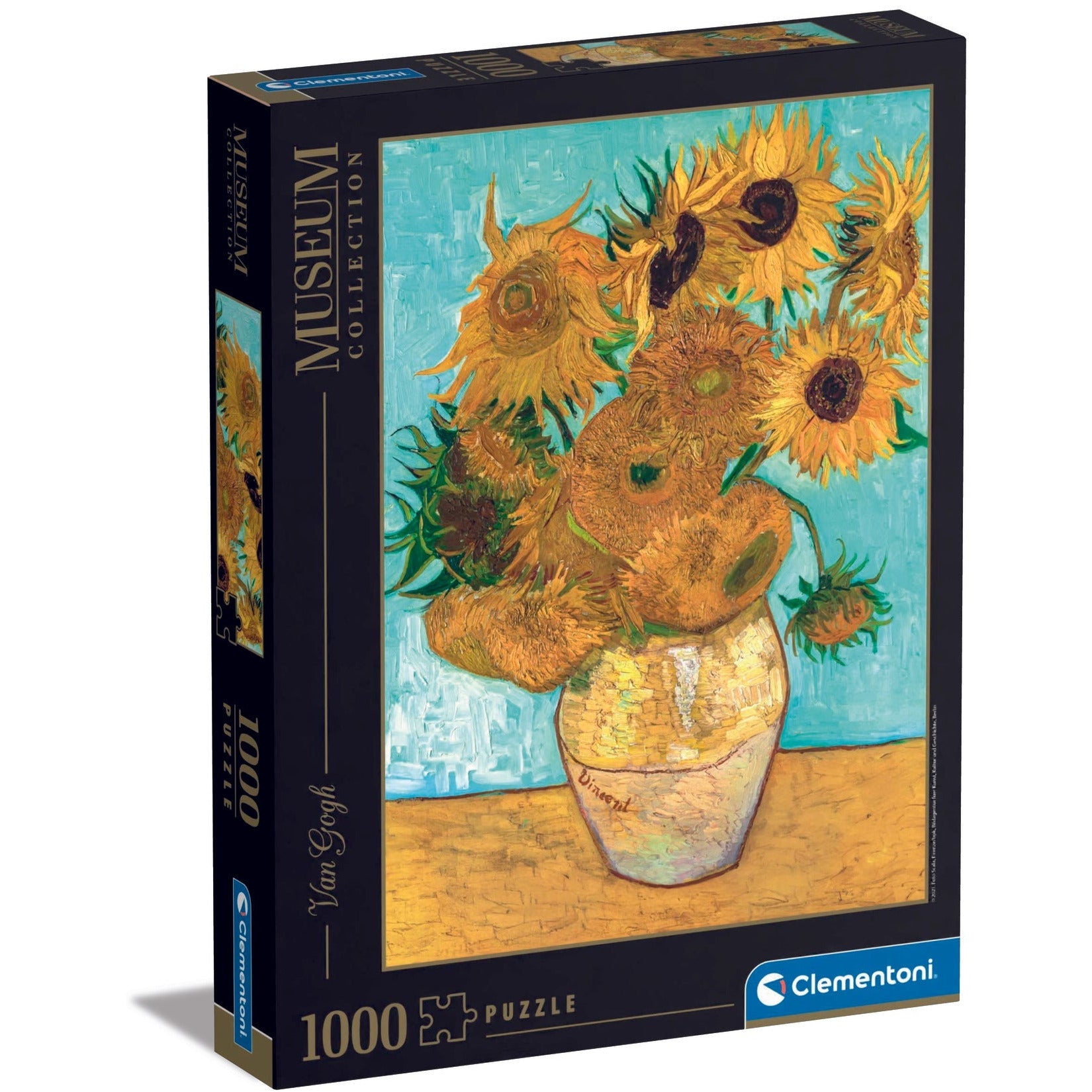 Clementoni Museum Van Gogh Girasoli Puzzle 1000 Pieces Peekaboo