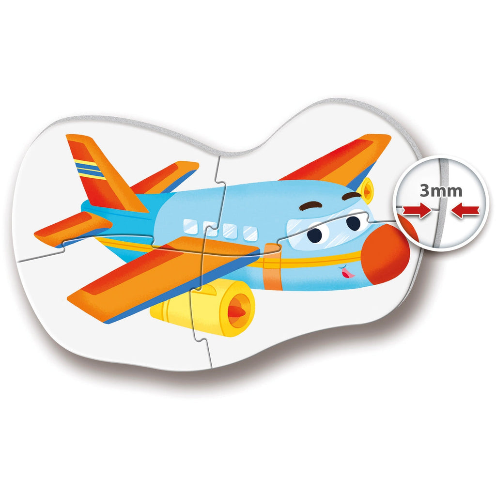 Clementoni My First Puzzle Means of Transport 2-3-4-5 Pieces Age- 2 Years & Above