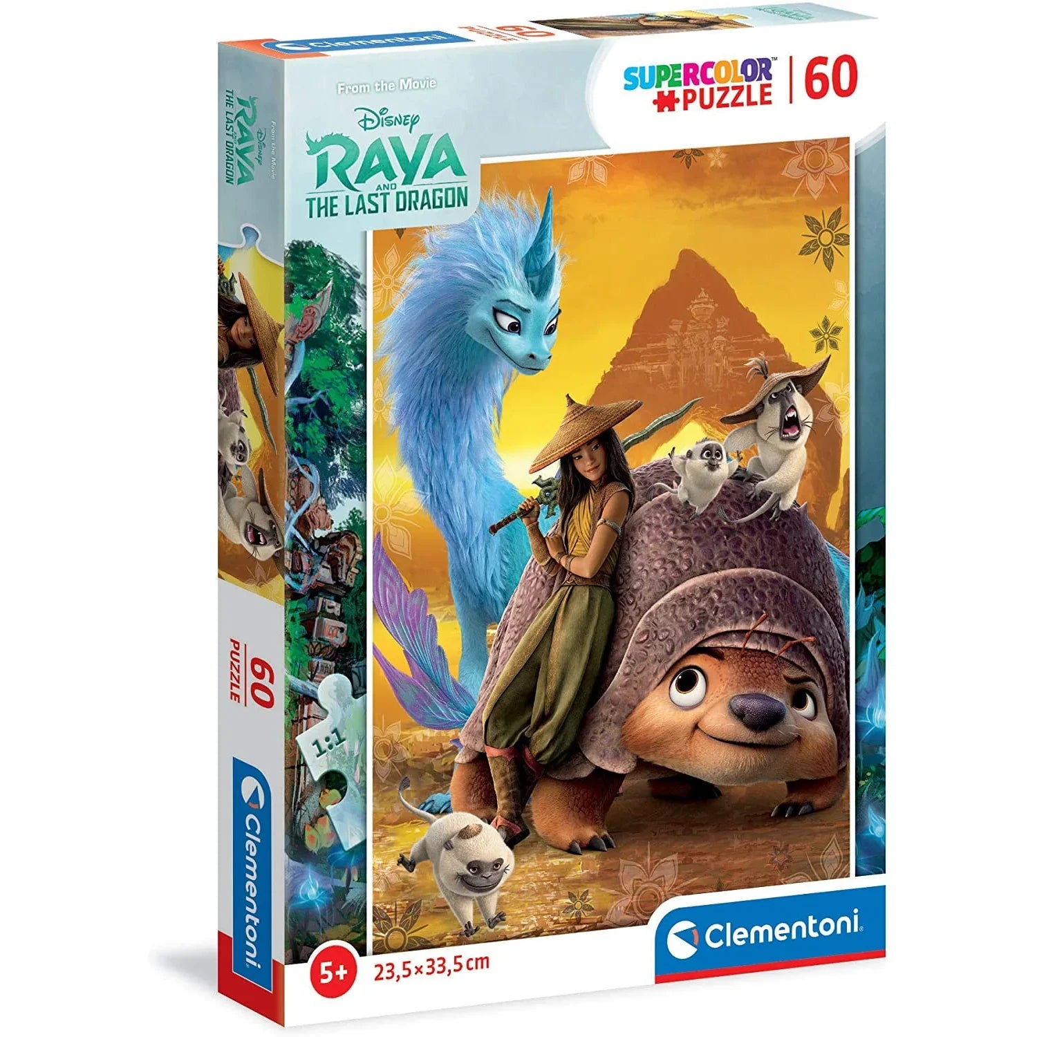 Clementoni Supercolor Raya and The Last Dragon Puzzle 60 Pieces Age- 5 ...