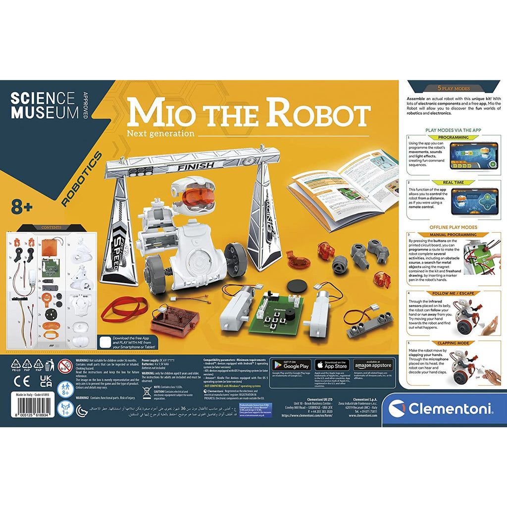 Clementoni Science Museum Mio The Robot New Generation Age- 8 Years & Above