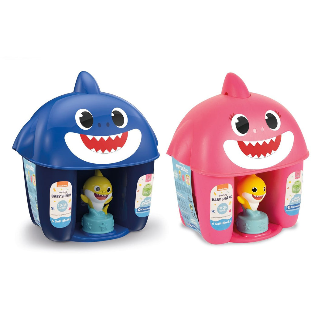 Clementoni Soft Clemmy Baby Shark Bucket Multicolor Age- 10 Months & Above