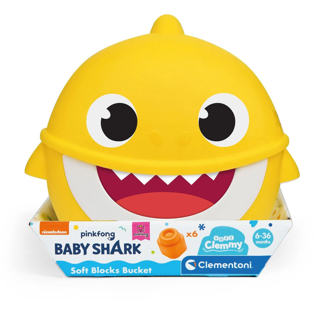 Clementoni Soft Clemmy Baby Shark Cube Yellow Age- 6 Months & Above