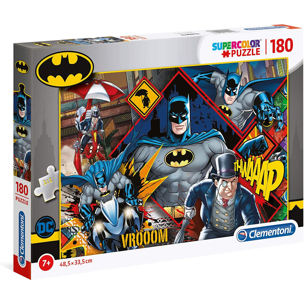 Clementoni Supercolor Batman Puzzle 180 Pieces Age- 7 Years & Above