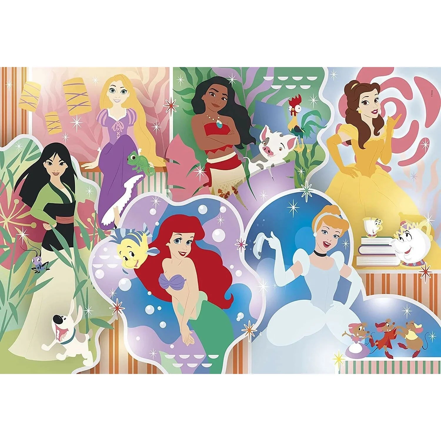 Clementoni Supercolor Disney Princess Maxi Puzzle 24 Pieces Age- 3 ...