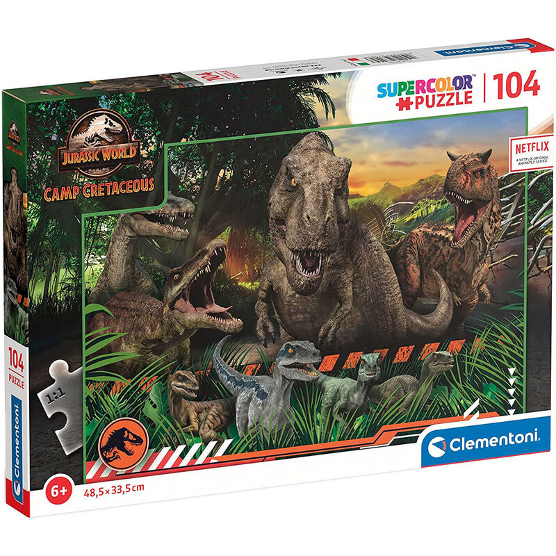Clementoni Supercolor Jurassic World Camp Cretaceous 104 Pieces Age- 6 Years & Above