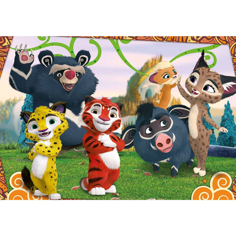 Clementoni Supercolor Leo and Tig 104 Pieces Age- 6 Years & Above