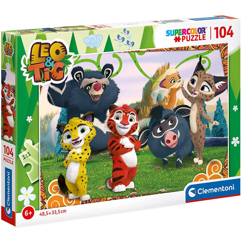 Clementoni Supercolor Leo and Tig 104 Pieces Age- 6 Years & Above