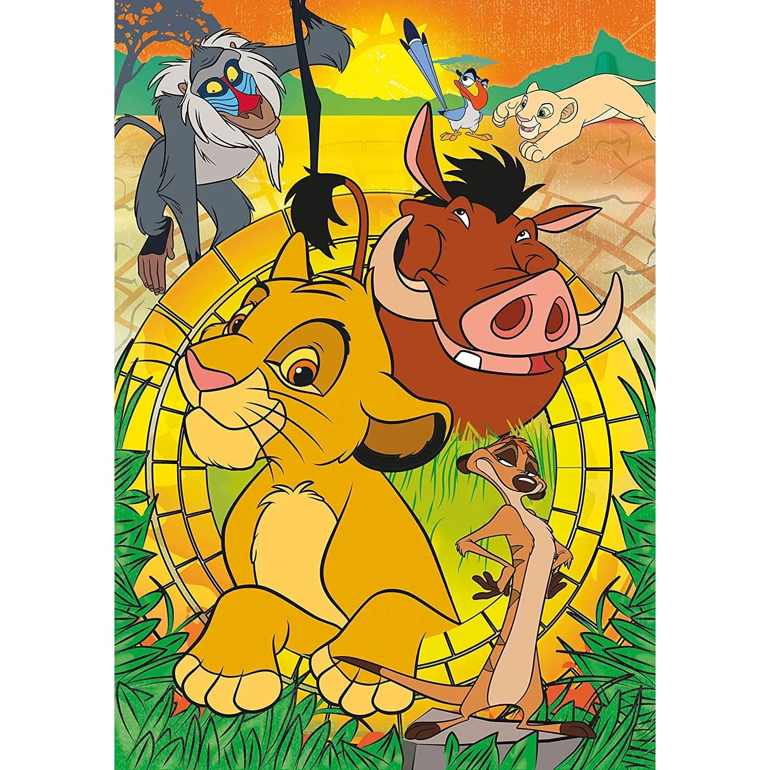 Clementoni Supercolor Lion King Puzzle 104 Pieces + 3D Model Age- 6 ...