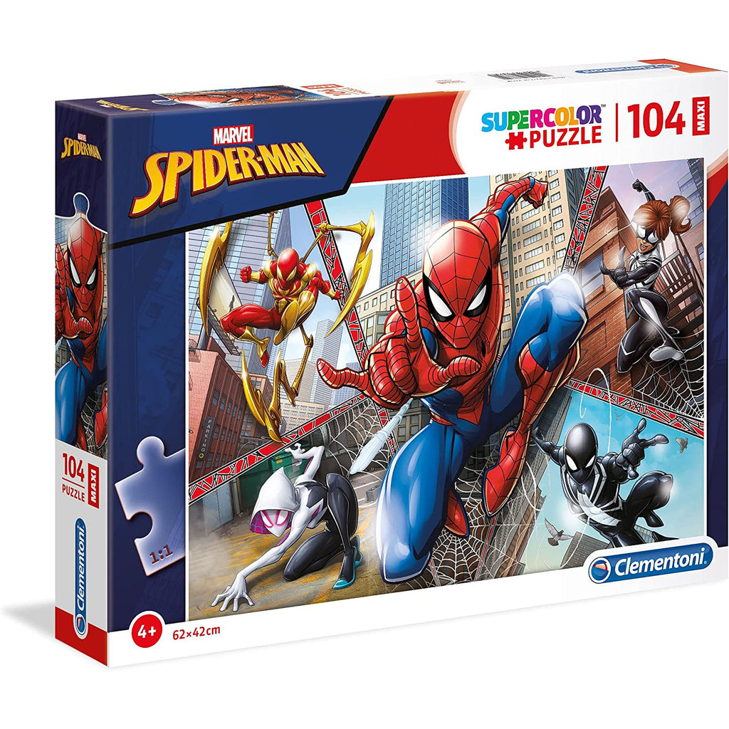 Clementoni Supercolor Marvel Spiderman Maxi Puzzle 104 Pieces  Age- 4 Years & Above