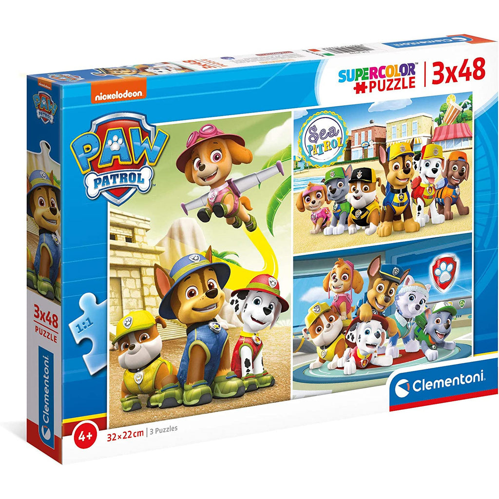 Clementoni Supercolor Paw Patrol Puzzle 3 X 48 Pieces Age- 4 Years & Above