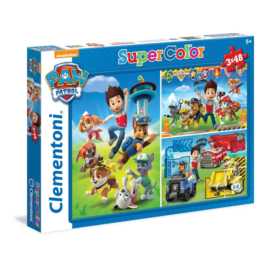 Clementoni Supercolor Paw Patrol Puzzle 3 X 48 Pieces Age- 5 Years & Above