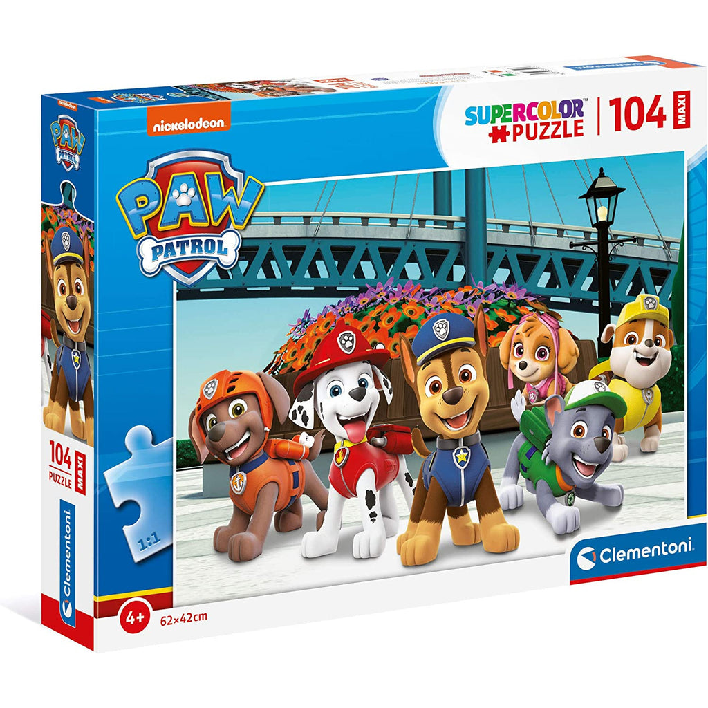 Clementoni Supercolor Paw Patrol Maxi Puzzle 104 Pieces Age- 4 Years & Above