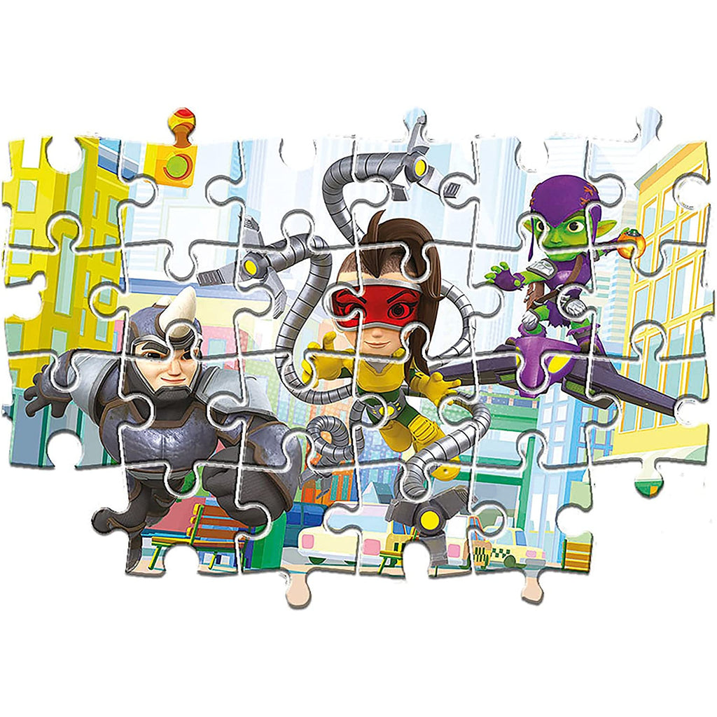 Clementoni Supercolor Spidey and his Amazing Friends Puzzle 2 X 20 Pieces Age- 3 Years & Above