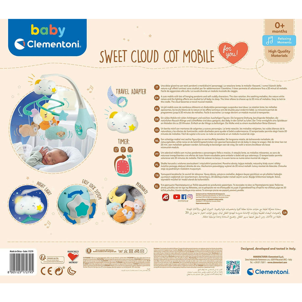 Clementoni Sweet Cloud Cot Mobile 0+