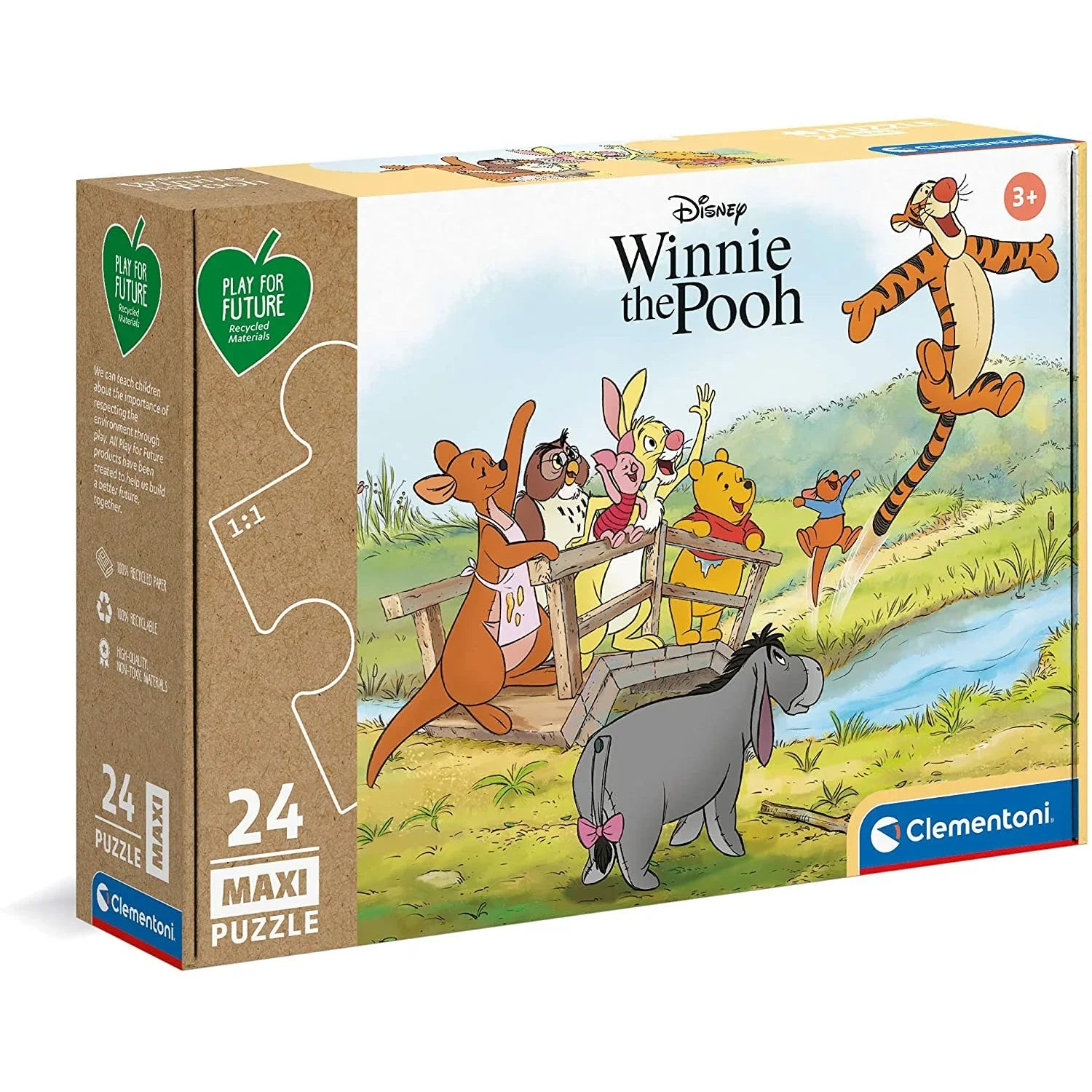 Clementoni Disney Winnie The Pooh Puzzle Maxi 24 Pieces 3Y+ - Peekaboo