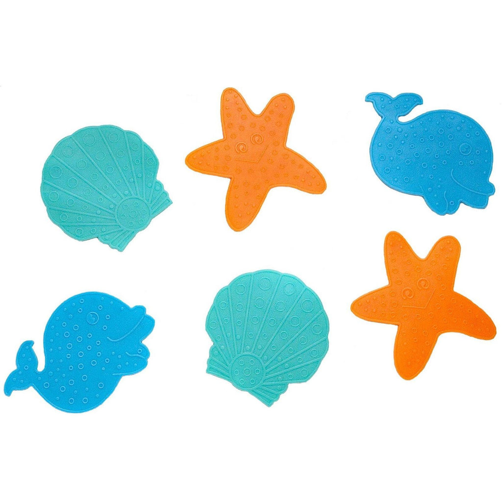 Clippasafe Mini Bath Mats - 6 Pcs/Pack -Multicolor Age- Newborn to 12 Months