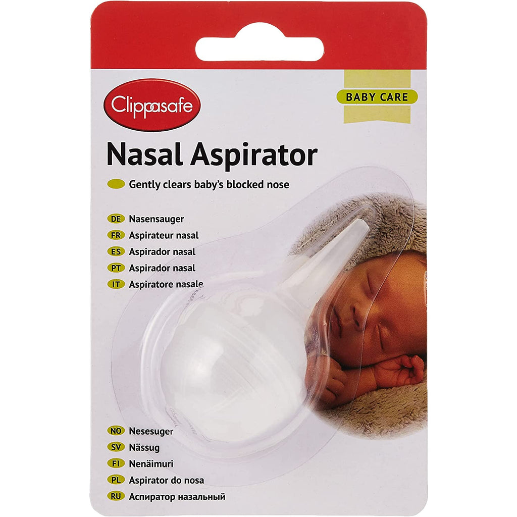 Clippasafe Nasal Aspirator Transparent Age- Newborn to 12 Months