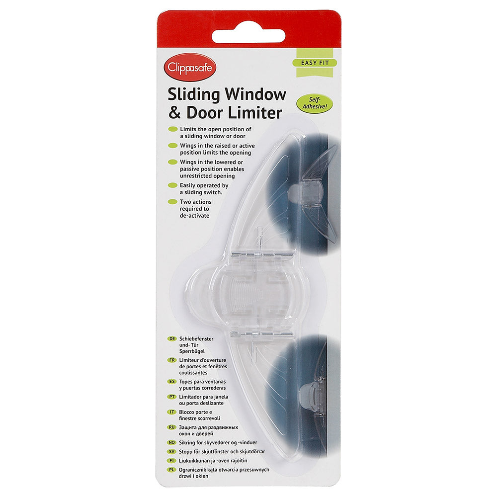 Clippasafe Sliding Door & Window Limiter Age- Newborn to 24 Months