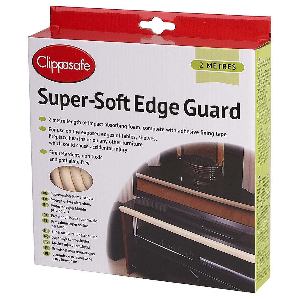 Clippasafe Super-Soft Edge Guard - 2 Metres (Cream) Age- Newborn to 24 Months