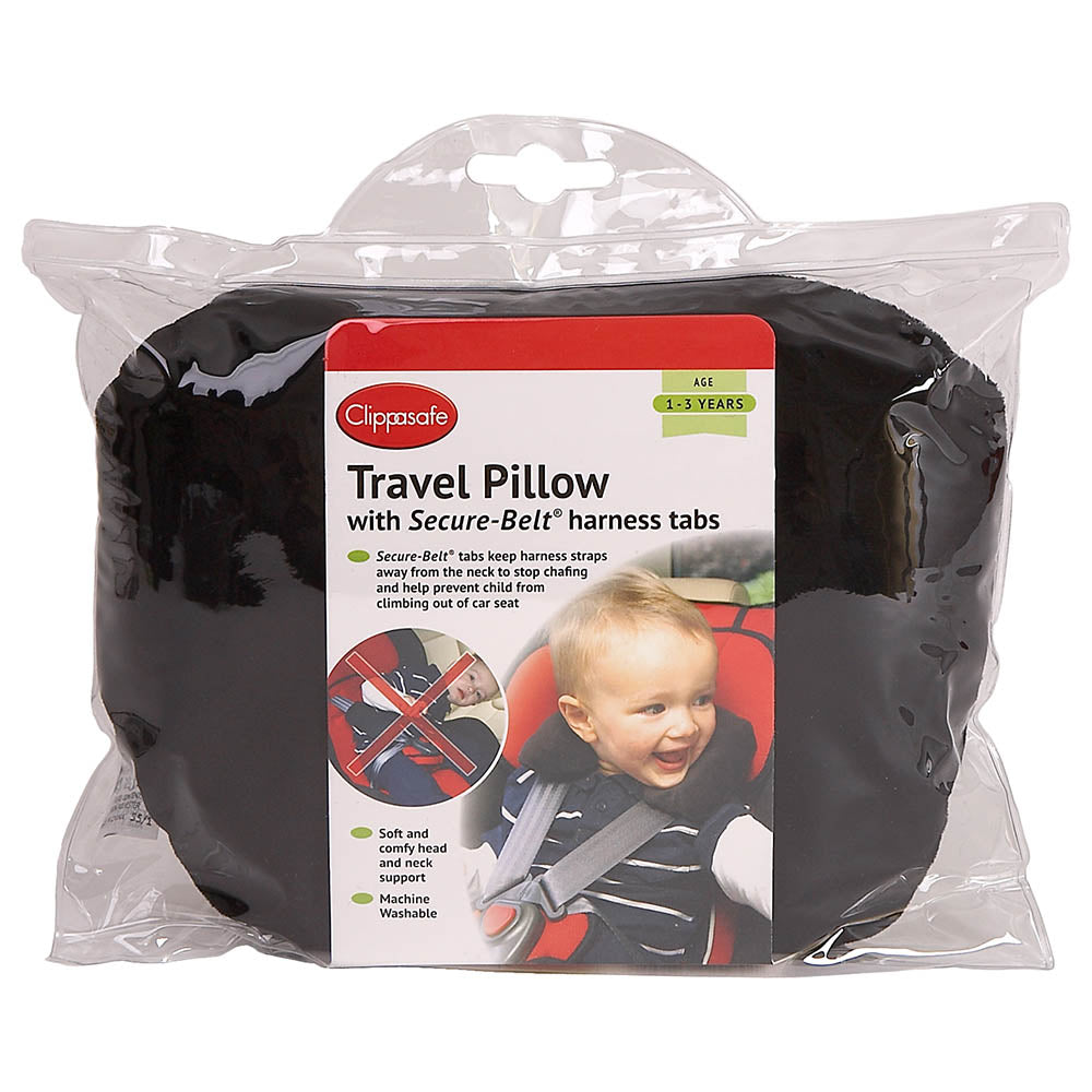 Clippasafe Travel Pillow With Secure-Belt Tabs Age- Newborn to 12 Months