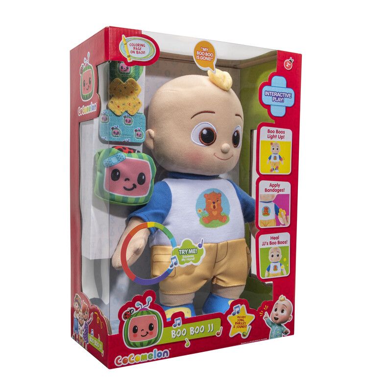 CoComelon Boo Boo JJ 12-Inch Interactive Light-up Plush Multicolor Age- 2 Years & Above