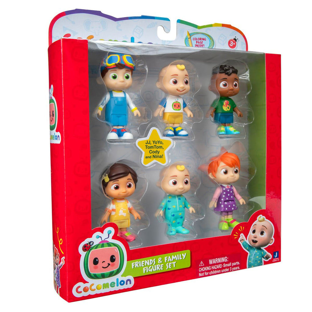 CoComelon Friends & Family Mini Figure 6-Pack Multicolor Age- 2 Years & Above